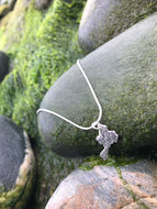 Sark Silver Map Pendant