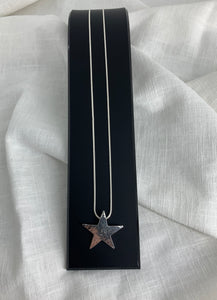 Solid Sterling Silver Star Pendant