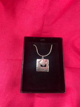 Load image into Gallery viewer, Cut-Out Silver Squares Pendant