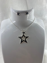 Load image into Gallery viewer, Cut-Out Silver Stars Pendant