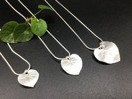 Sark Silver Violet Leaf Pendants (S, M & L)